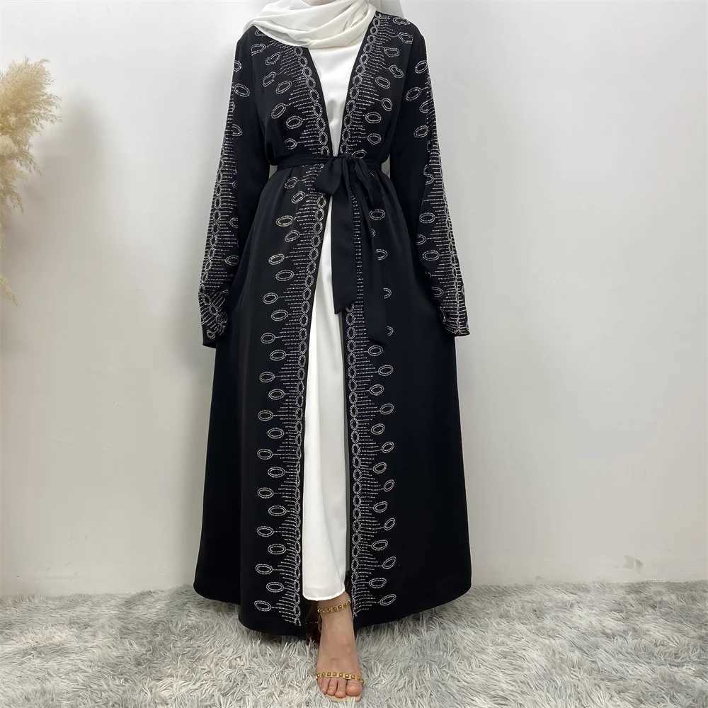 Middle East fashion Muslim women fashion womens Cardigan long dress Dubai Turkey African womens elegant clothing X250514