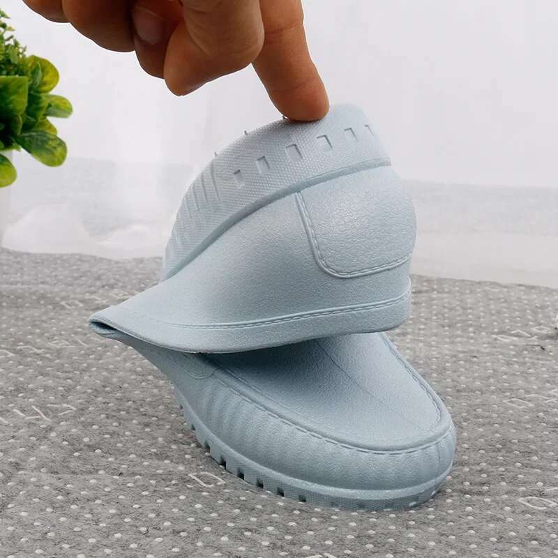 Women's Spring Summer Female Flat PVC Waterproof Women Shoe Non-Slip Comfortable Casual Woman Rain Boots Flats Shoes