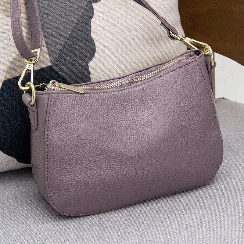 crossbody 2025 Mom's genuine small Women's versatile soft leather shoulder Fashion mini saddle bag