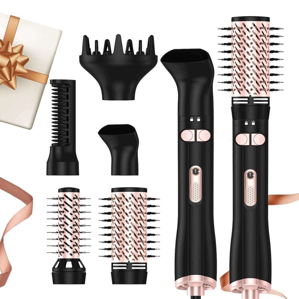 Blow Brush One, 5 in 1 Hair Dryer and Styler Volumizer for Drying Straightening Curling