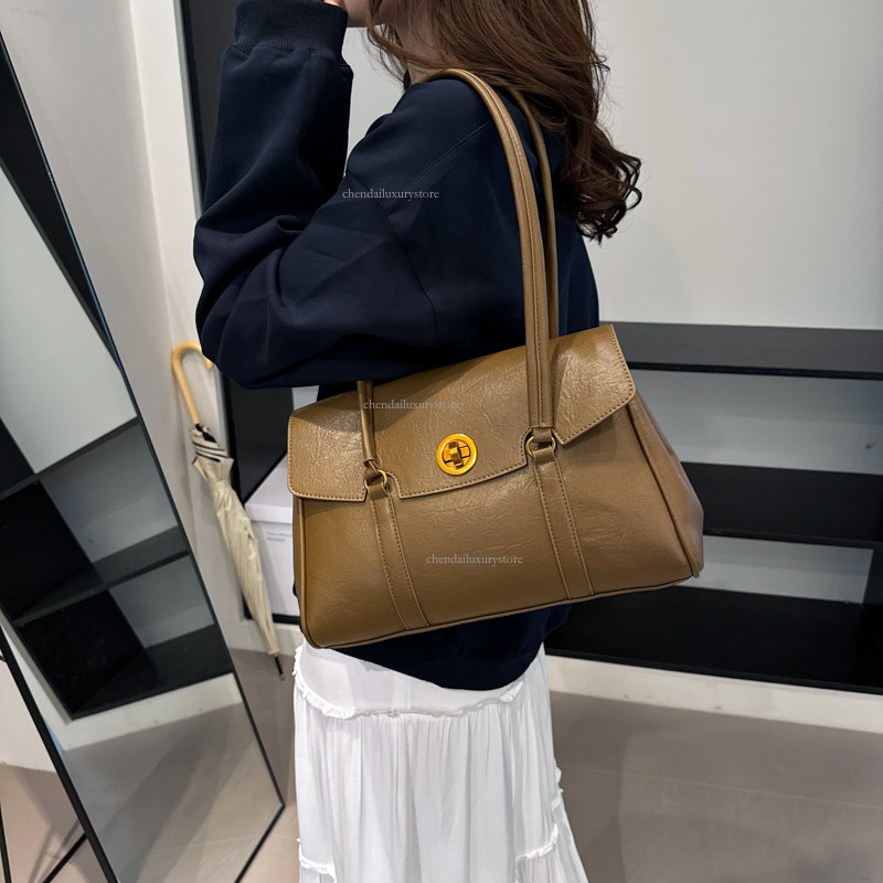 2025 Free Shipping Designer Bag Women's Fashionable New Business Briefcase Handbag Urban Simple Leisure Large Capacity Shoulder Bag Vacation Trav