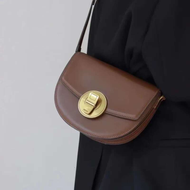 And Fashionable Women's Can Saddle Bag, Leather Retro Versatile Single Shoulder Crossbody Bag For Women