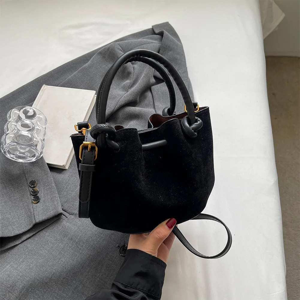 Women Lady Handbags Purses Solid Color PU Leather Fashion Versatile Bucket Bag Single Shoulder Sling 250514