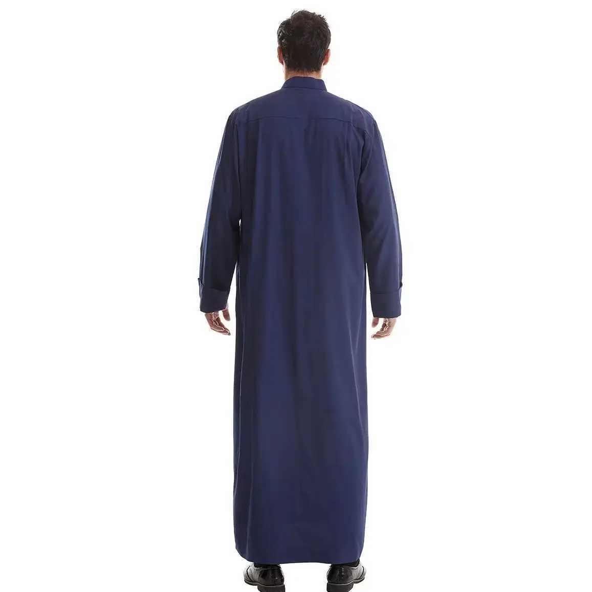 UNI Muslim Eid Ramadan Men Robe Long Sleeve Saudi Abaya Thobe Jubba Thoub Dubai Daffah Kaftan Islamic Arabic Dress Caftan Gown X250514