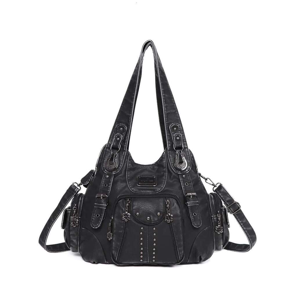 Angelkiss Fashion Handbags Women Bags PU Leather Handbag Female Satchel Big Shoulder Purse Bag Bolsa Feminina