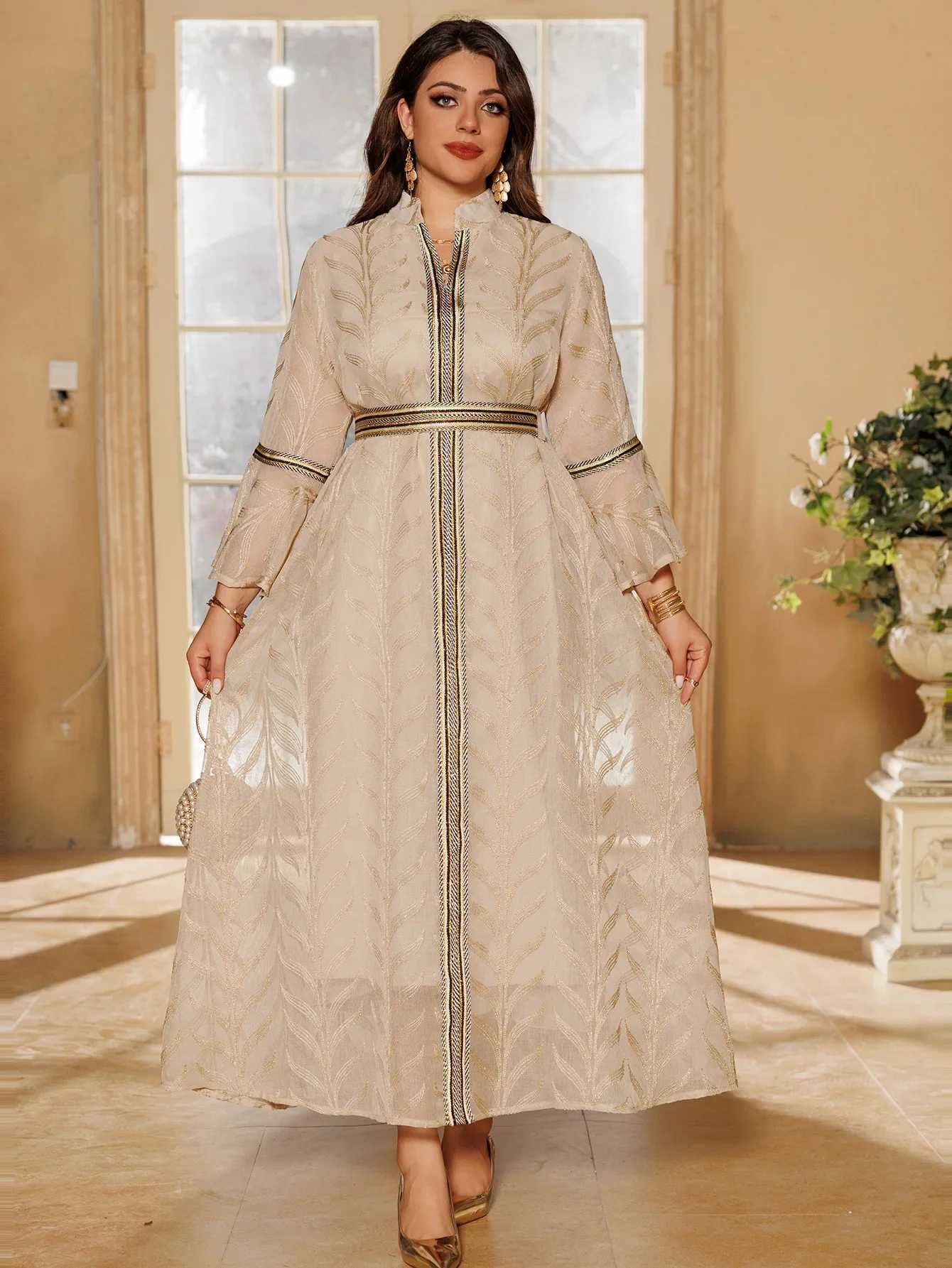 Eid Muslim Dress for Women Embroidery Islam Jalabiya Ramadan Djellaba Arab Robe Turkey Kaftan Dubai Abaya Caftan Marocain Femme X250514