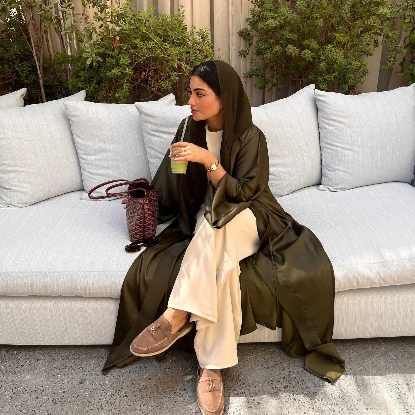 Dubai Kimono Open Abayas for Women Eid Ramadan Muslim Dress Turkey Kaftan Ka Caftan Marocain Abaya Dubai Islam Jalabiya Arab X250514