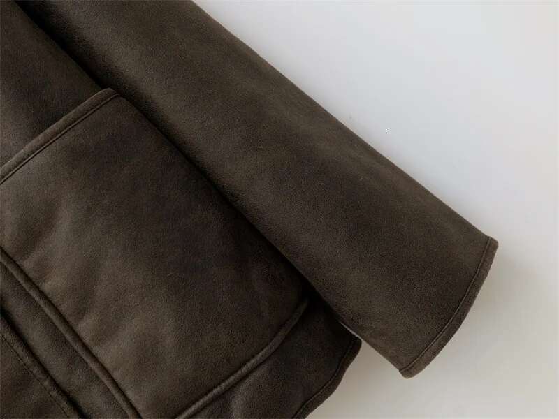 RARF new Fall/Winter women's collection double-sided lapel long-sleeved jacket with warm fur