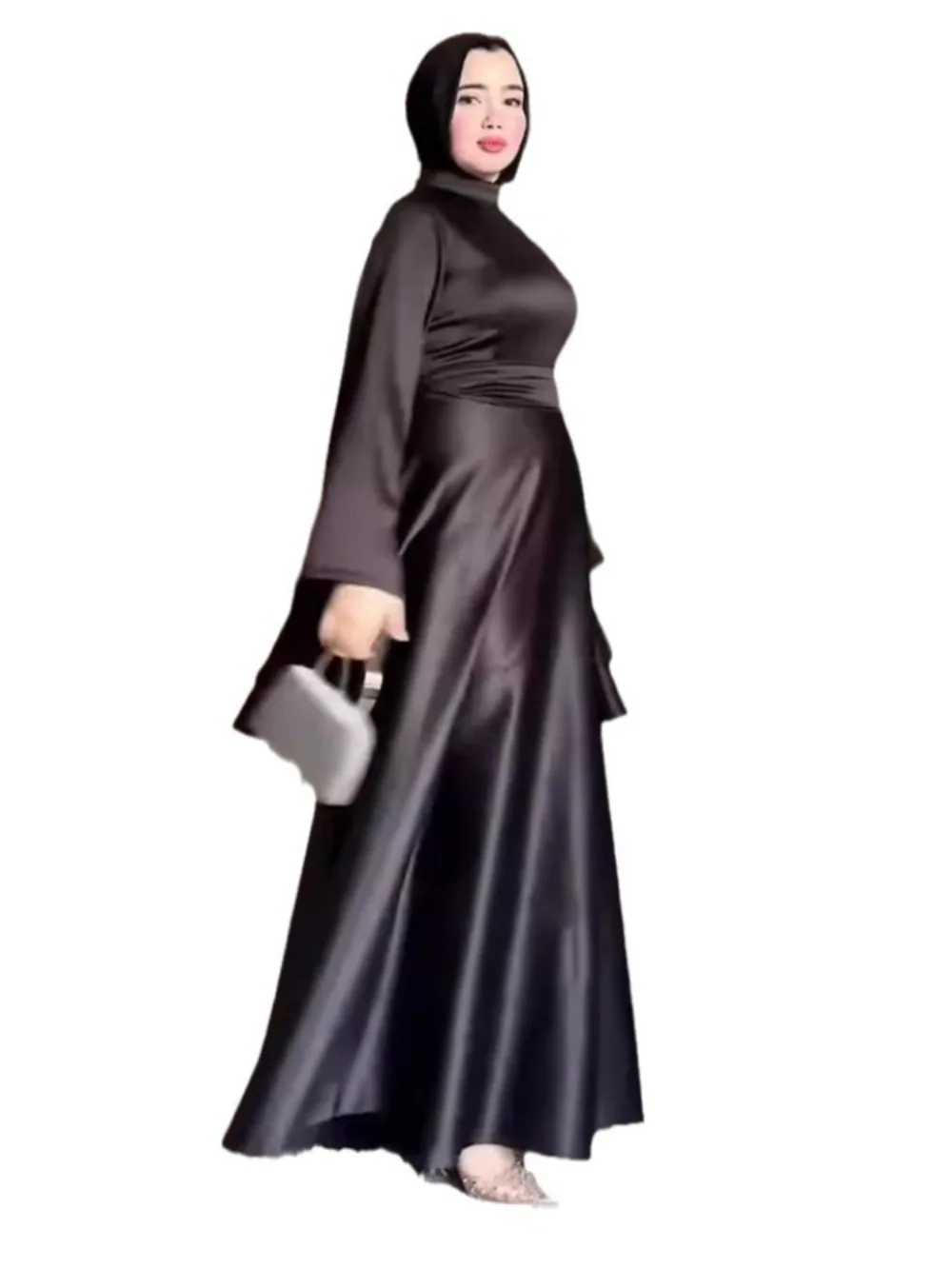Eid Flare Slve Muslim Abaya Women Dresses Sashes Jalabiya Kaftan Solid Vestidos Arab Long Robe Ramadan Morocco Dubai Abayas X250514