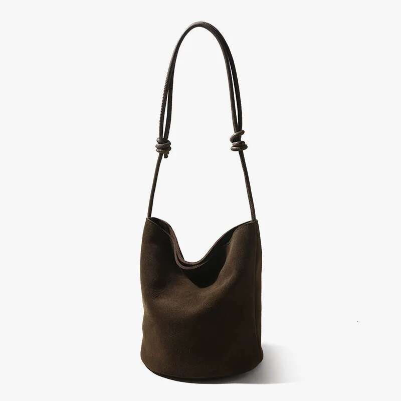 2025 New Retro Women's Handbag Suede Designer Leather Shoulder Trendy Crossbody Bag