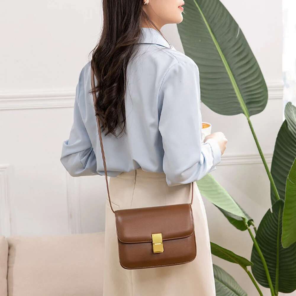 Women Summer Shoulder Crossbody Armpit Genuine Leather Ladies Messenger Female Small Square Bag Clutch Bags Handbag