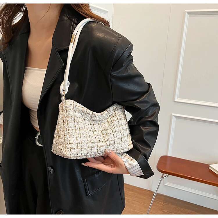 2025 Winter Women's Designer Handbags Brand Shoulder Fashion Trendy Tote Ladies Top Handle Evening Clutch Bag