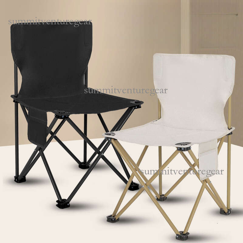 Outdoor Oxford cloth camping backrest leisure portable picnic folding fishing chair art student stool