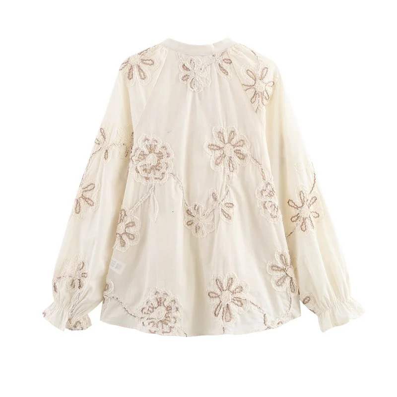 TRAF Flower ed Blouses for Women Tassel Casual Shirts and Woman Ruched Beach Womens Blouse Summer Boho Tops 250514