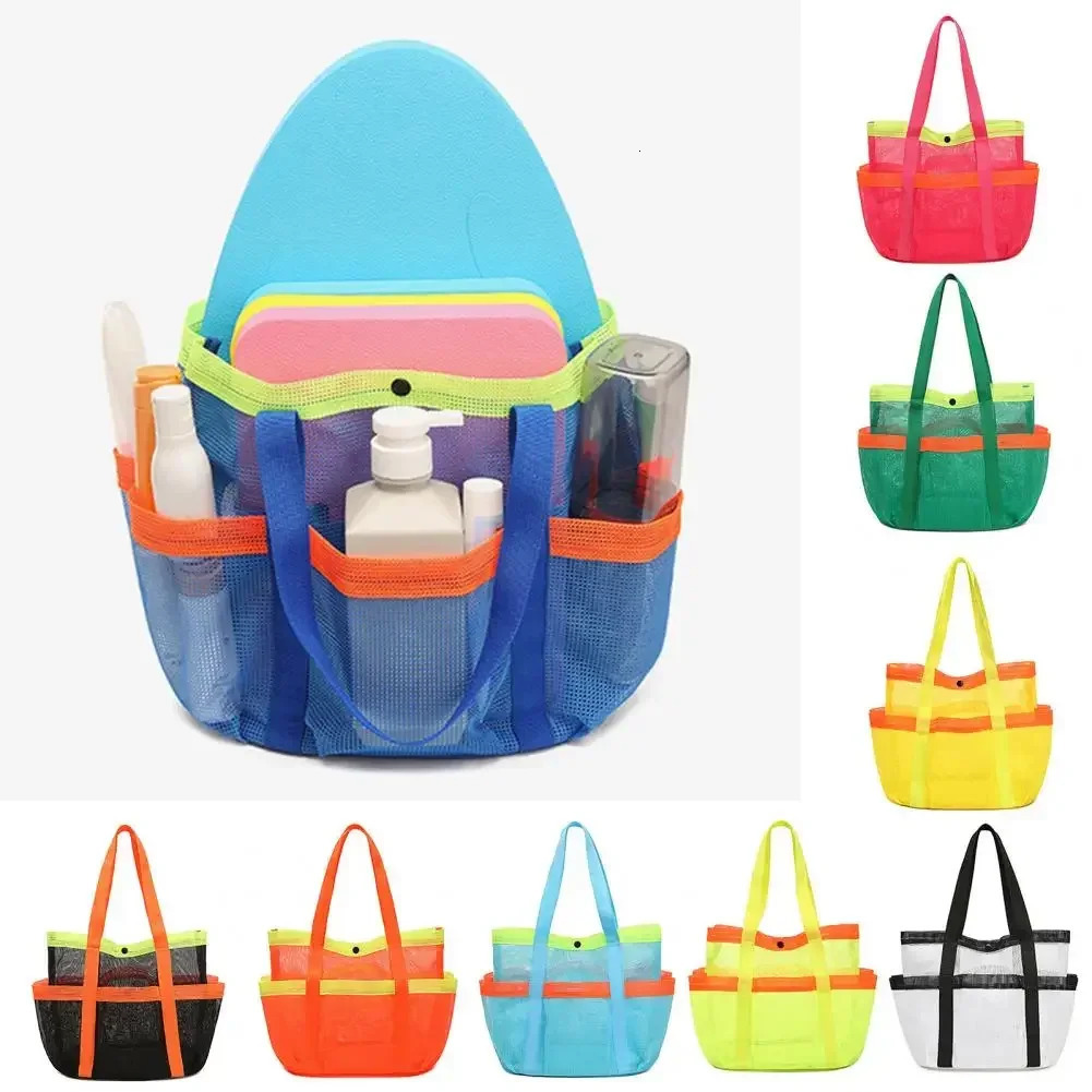 Portable Mesh Toiletry Bag Large Capacity Beach Quick Dry Shower Perfect for Travel Gym Camping College Dorms Use 250514