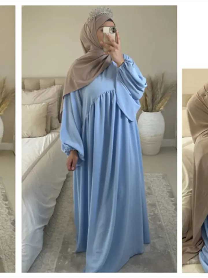 Eid Plain Modest Khimar Abaya Dubai 2024 Muslim Islam Arabic Palestine Abayas For Women Kaftan Dress Caftan Robe Femme Musulmane X250514