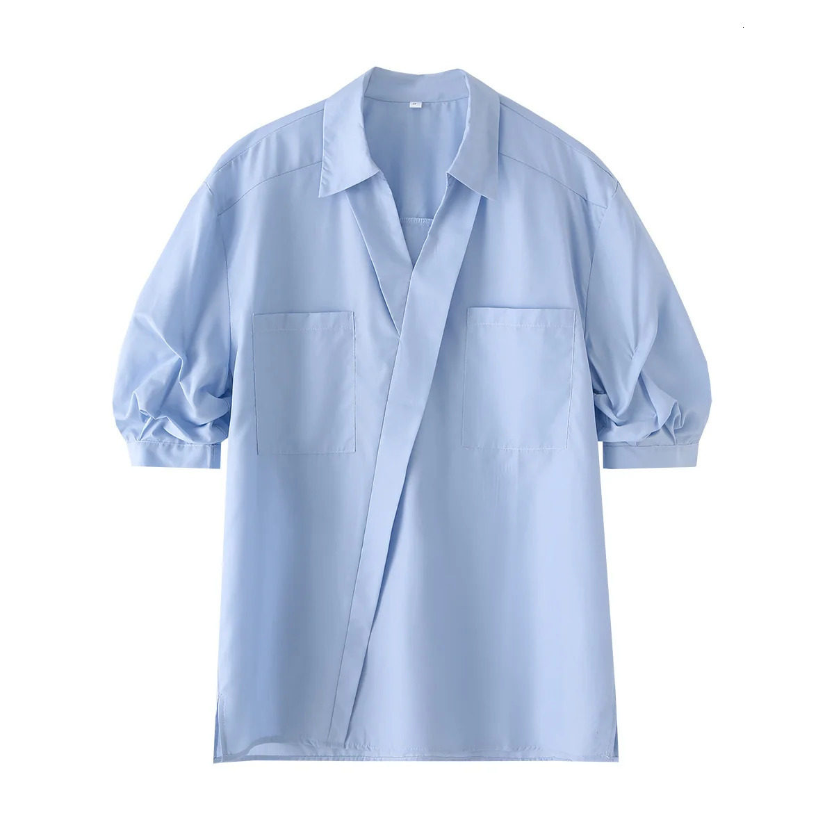 Temperament commuting Vneck n longsleeved shirt for women spring highend 250514