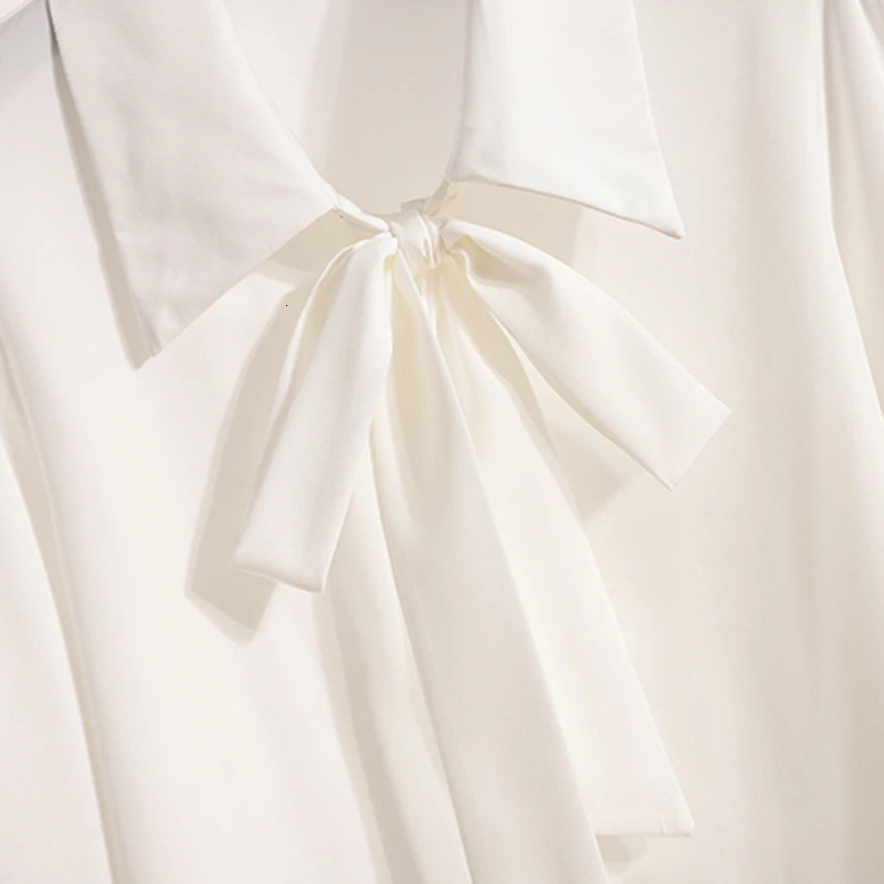 Spring Summer Plus Size Chiffon Blouse Women Lady Office Black Or White Shirt And Large Loose Shirts Blouses 250514