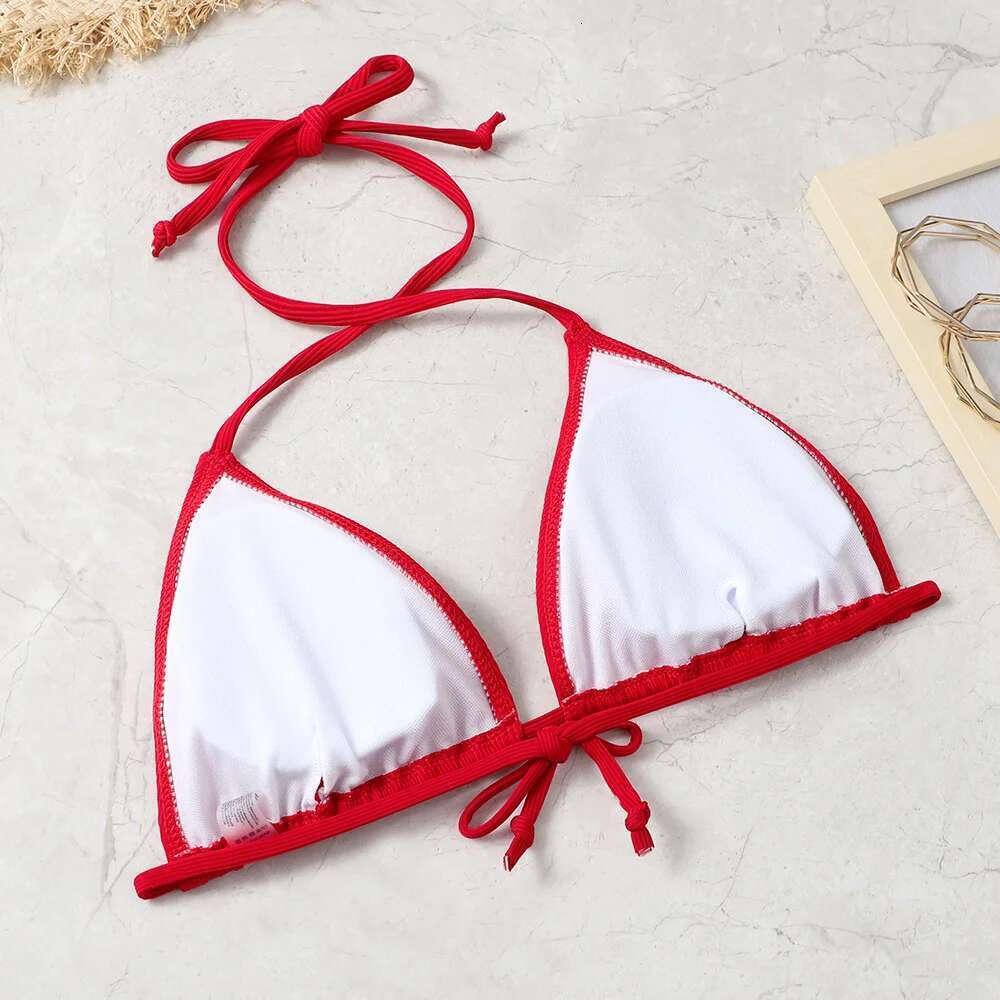 2022 new sexy bikini suit solid color women's Beach swimsuit