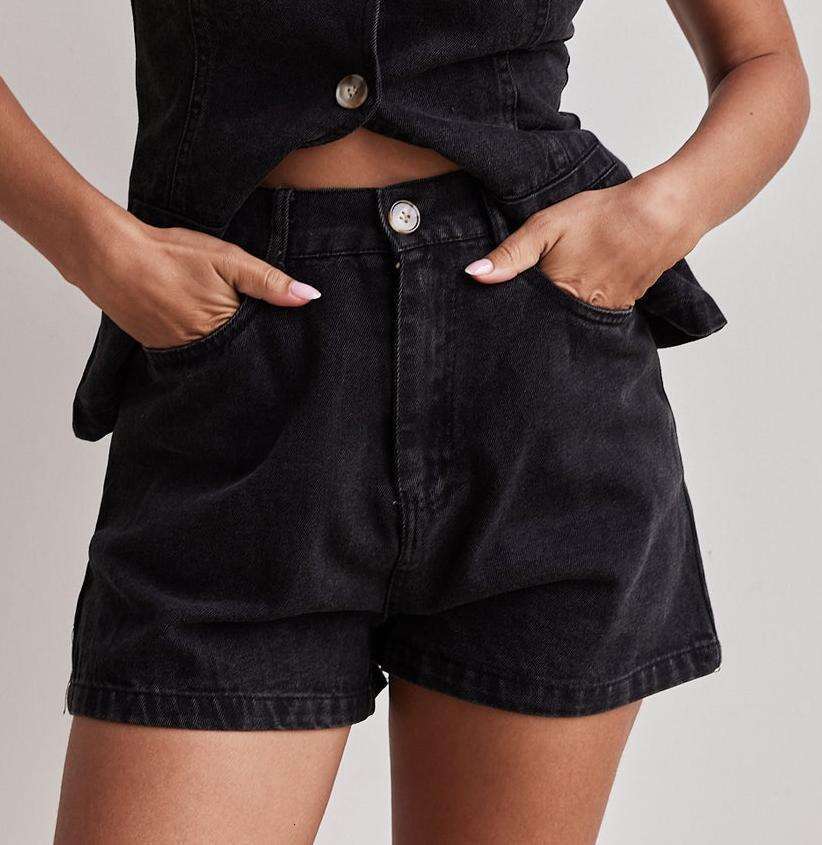 2025 Spring/summer New Fashion Sleeveless High Waist Loose Cowboy Shorts Set Washable Gentle Wind Show Thinness Long Printing New Pattern Fashion New 