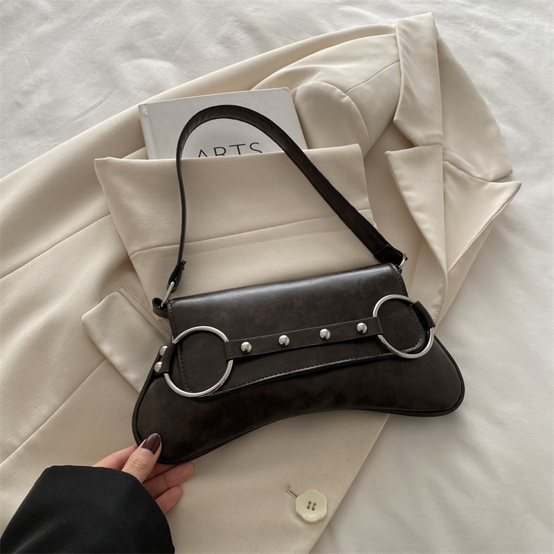 Western Style 2025 New Free Delivery Designer Bag Summer Texture Fashionable Women's Personality Korean Version Solid Color Single Luxury Bag Sho