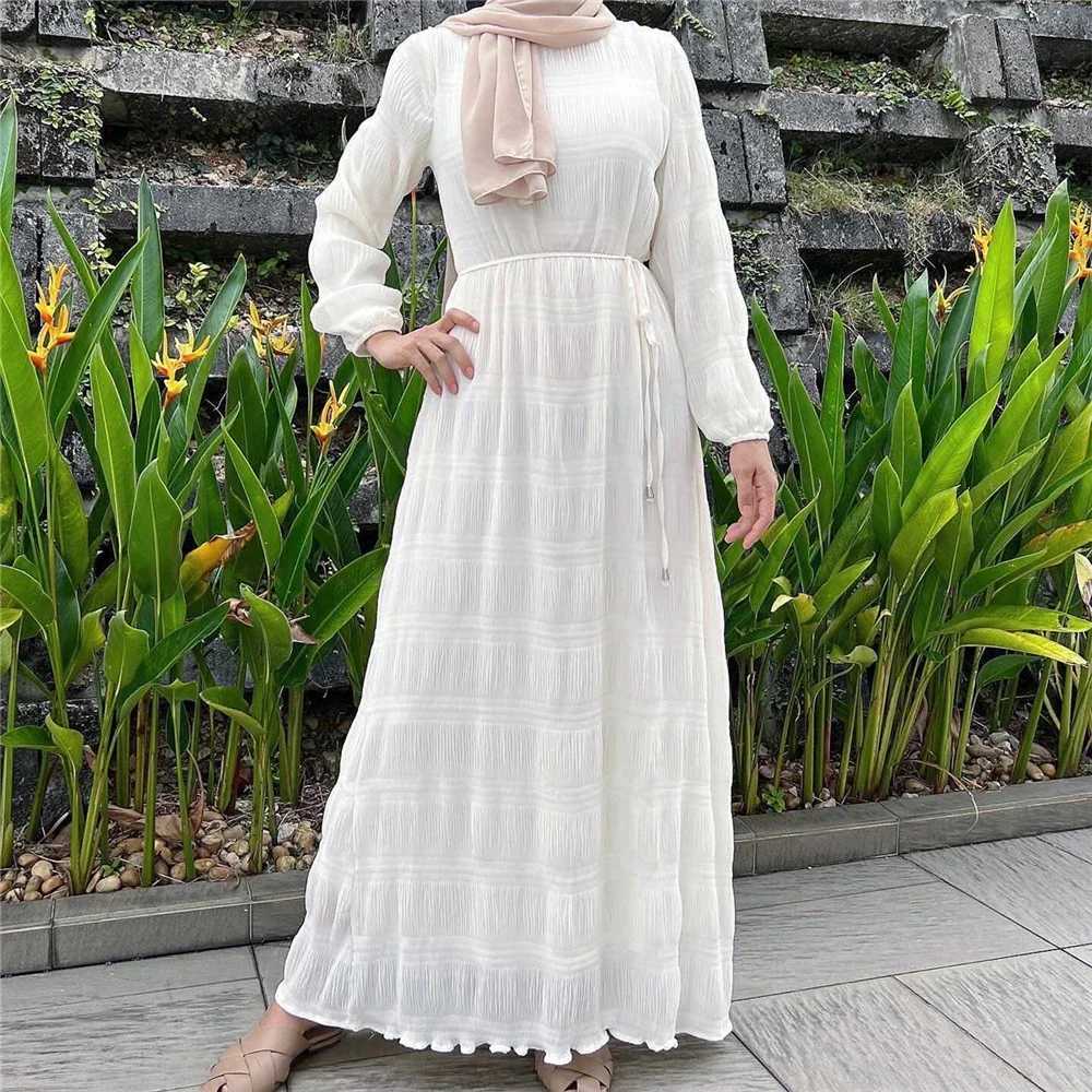 Malaysia Muslim Women Pleated Abaya Casual Modest Long Maxi Dress Turkey Islamic Arab Robe Party Dubai Jalabiya Caftan Vestidos X250514