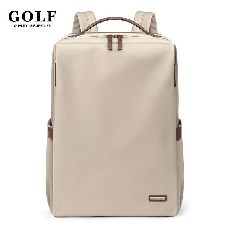 GOLF Women's Solid Color Nylon Laptop Bag 15.6 Inch Adult Female Backpack Travel Large Capacity Waterproof Fashion 2024