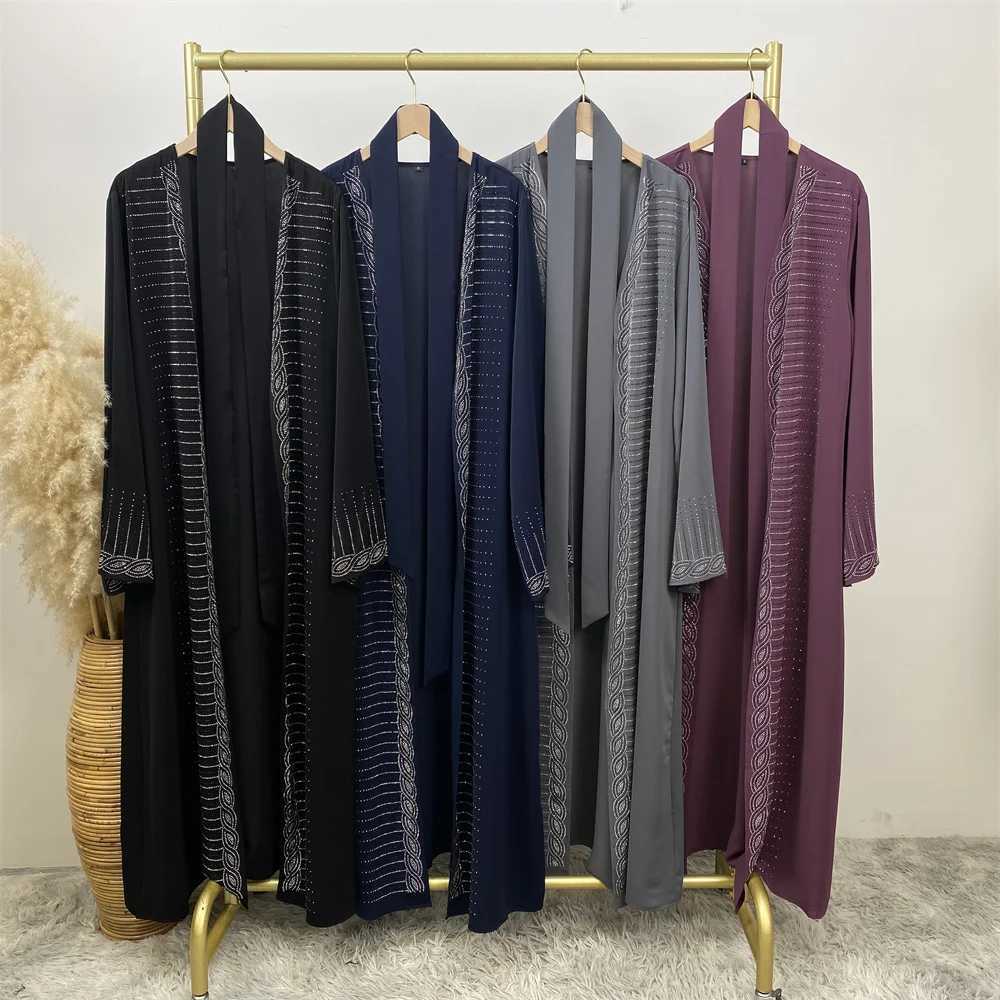 Muslim women fashion popular womens cardigan dress Dubai Africa Turkey Morocco cardigan hot selling womens clothing X250514