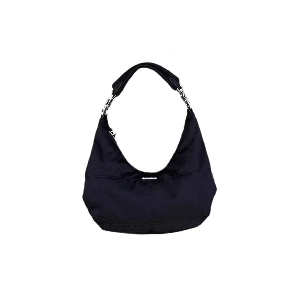 Retro Underarm Women Armpit Small Shoulder Bag Soft Hobos Y2k Female Black Purse Fashion Girls Crescent Handbag 2025 New