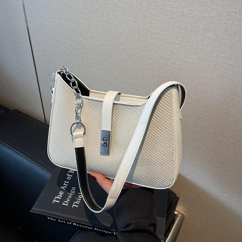 Spring Simple Chain Small Luxury Bag For Women New Free Delivery Designer Bag 2025 New Trendy And Fashionable Work Commuting Armpit Bag Highend Single