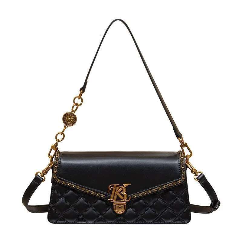 Light brand women's armpit bag 2025 new autumn and winter retro plaid high-end single shoulder crossbody bag, fashio