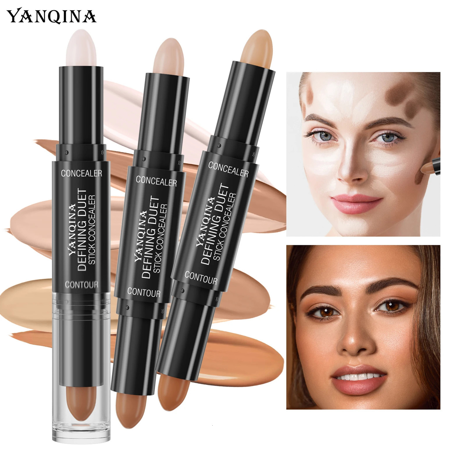 1PC Face Foundation Concealer Pen Long Lasting Dark Circles Corrector Contour Concealers Stick Cosmetic Makeup 250512