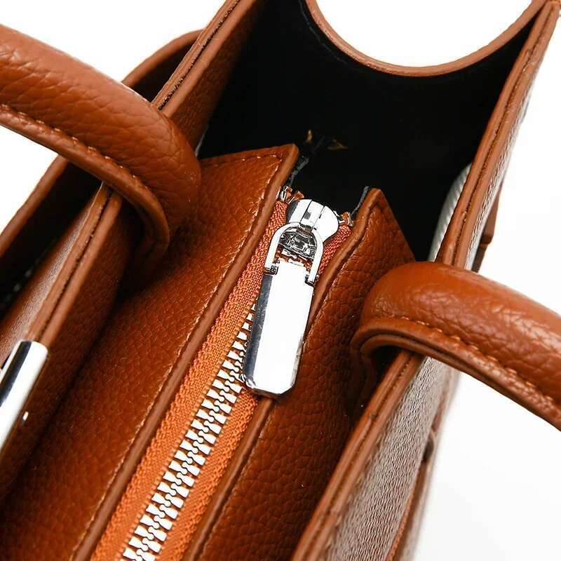 Complete 3 - Set Collection: Women's Fashion Tote Bags And Vintage Shoulder Messenger Bags, Leather Composite