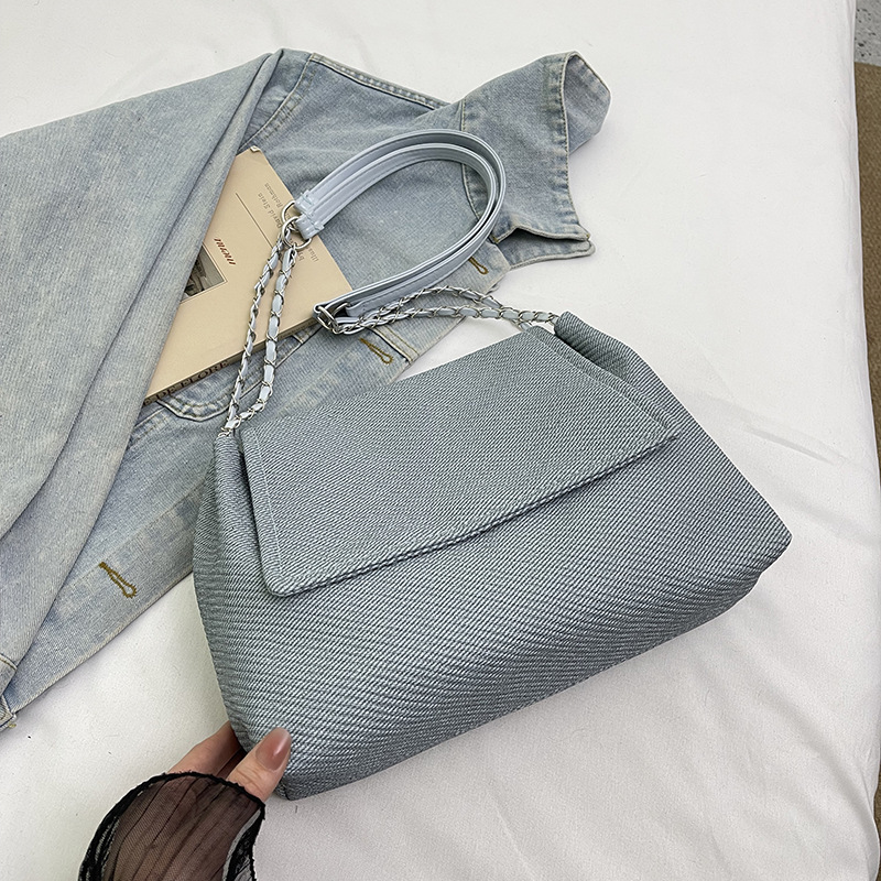 2025 Spring And Summer New High Quality New Free Delivery Designer Bag Texture Chain Tote Luxury Bag For Women Versatile Large Capacity Shoulder Bag W