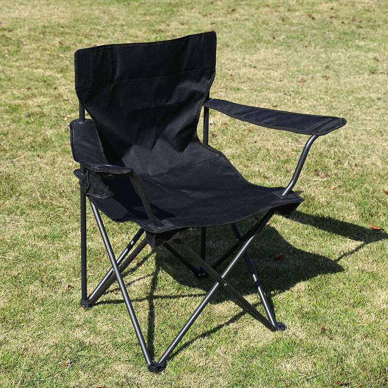 Outdoor backrest outdoor leisure folding chair, multifunctional barbecue camping fishing portable chair
