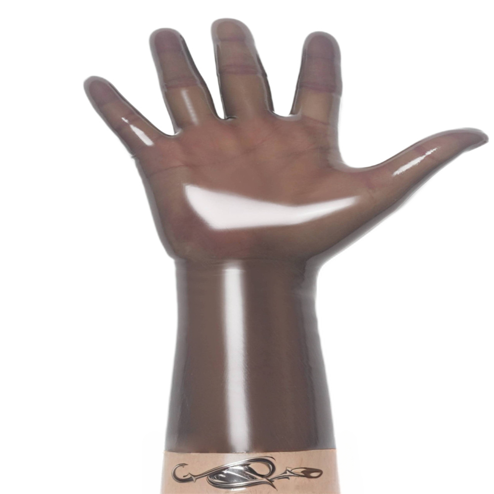 Latex Gloves men smoky transparency socks Rubber Gloves Adult Unisex Seamless mask hood molding latex fetish