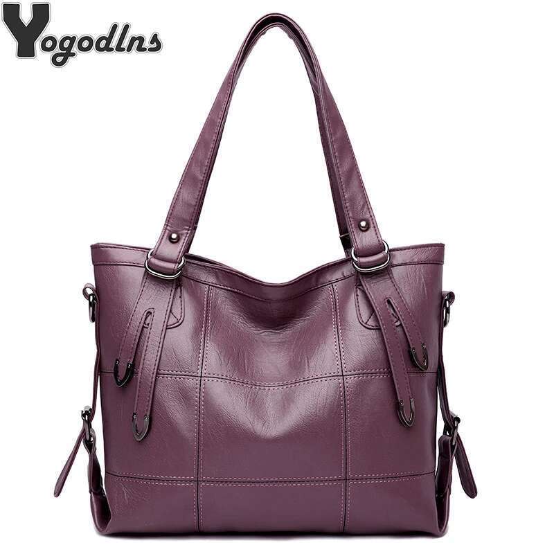 Winter PU Leather Zipper Handbags And Purse Omen Large Capacity Designer Shoulder Crossbody Bags Bolsa Feminina Sac