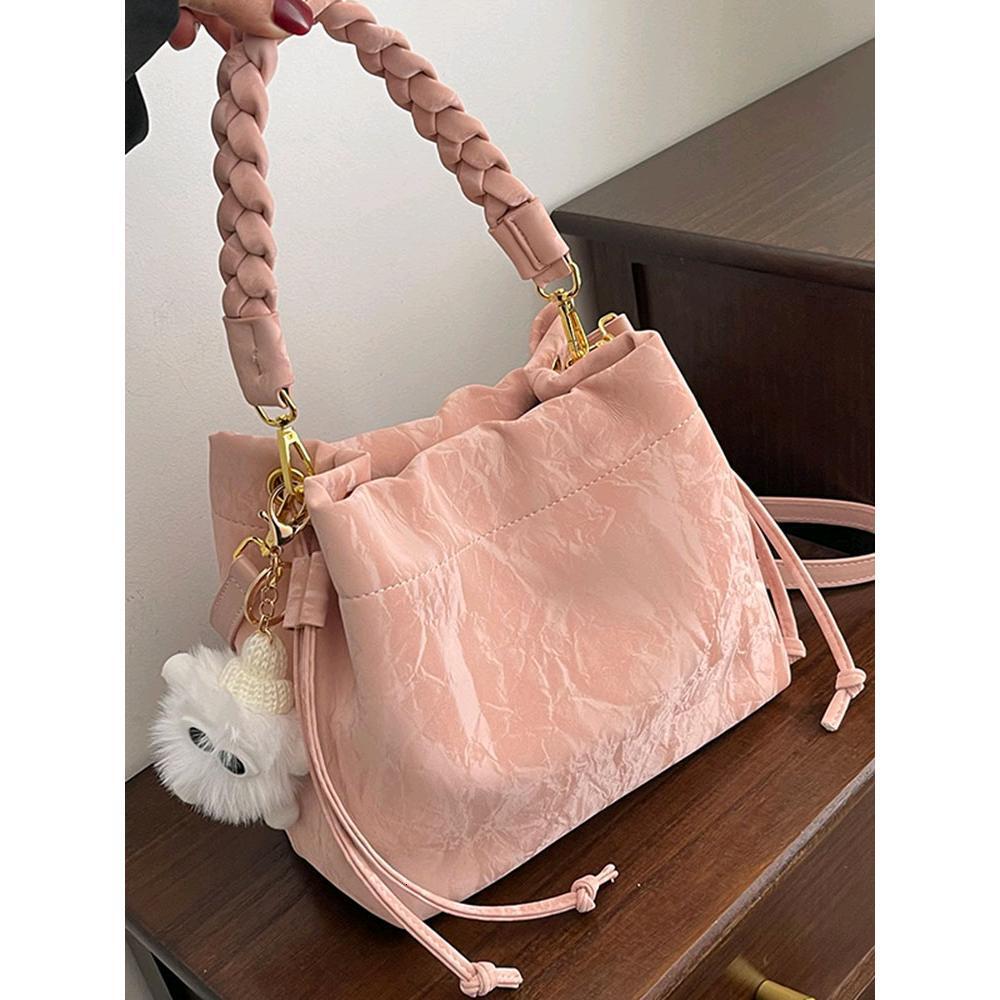 2025 new bag luxury fashion female niche pink new multi-functional designer crossbody bag premium texture single shoulder crossbody bag casual trend t