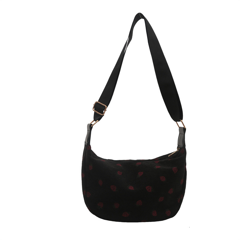 Free Delivery Designer Bag Korean Version Cute Strawberry For Women 2025 New Trendy And Fashionable Striped Dumpling Internet Famous Versatile Shoulde