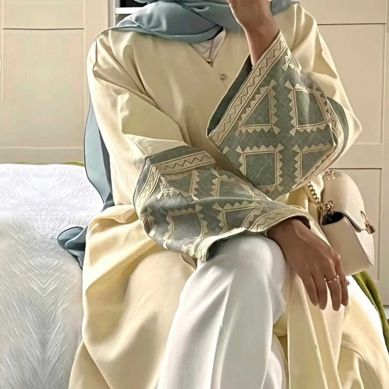 Ramadan Eid Embroidered Open Kimono Abaya Dubai Luxury Muslim Abayas For Women Kaftan Dress Islam Clothing Robe Femme Ka X250514