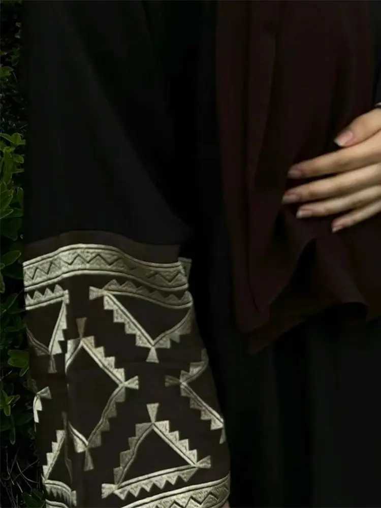 Eid Embroidery Kimono Abaya Dubai Luxury 2024 Islam Muslim Kaftan Modest Dresses Abayas for Women Robe Femme Musulmane Ka X250514