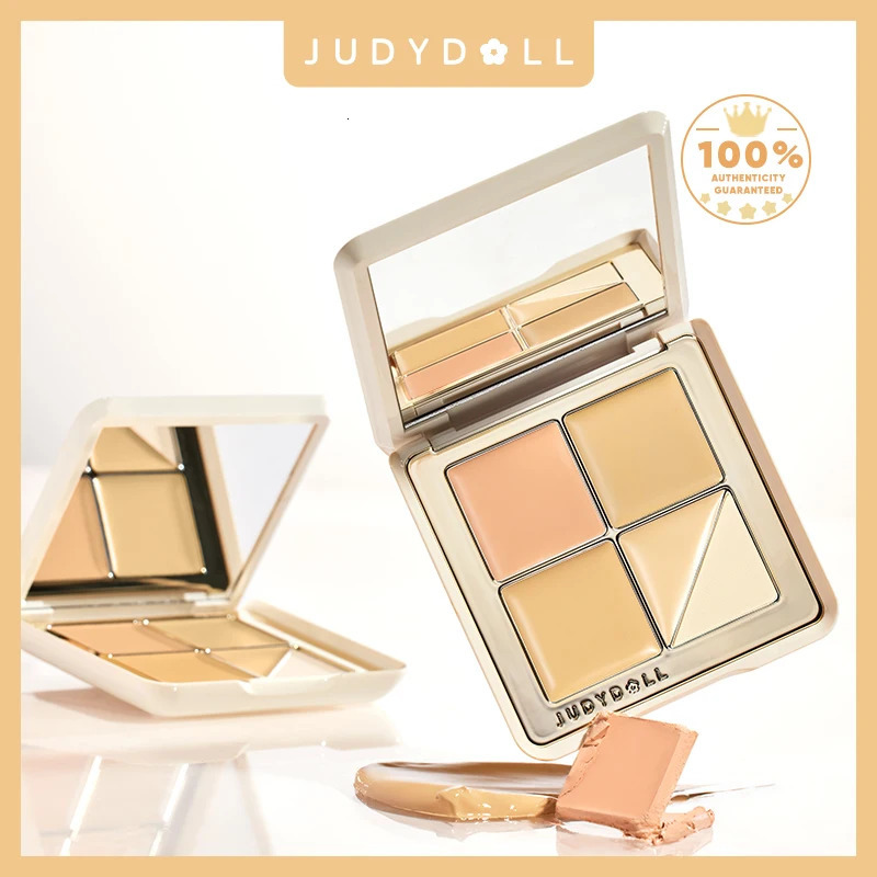 Judydoll 5-Color Concealer Palette Salmon Tone for Dark Circles Spots Perfecting Face Smooth Coverage 250512
