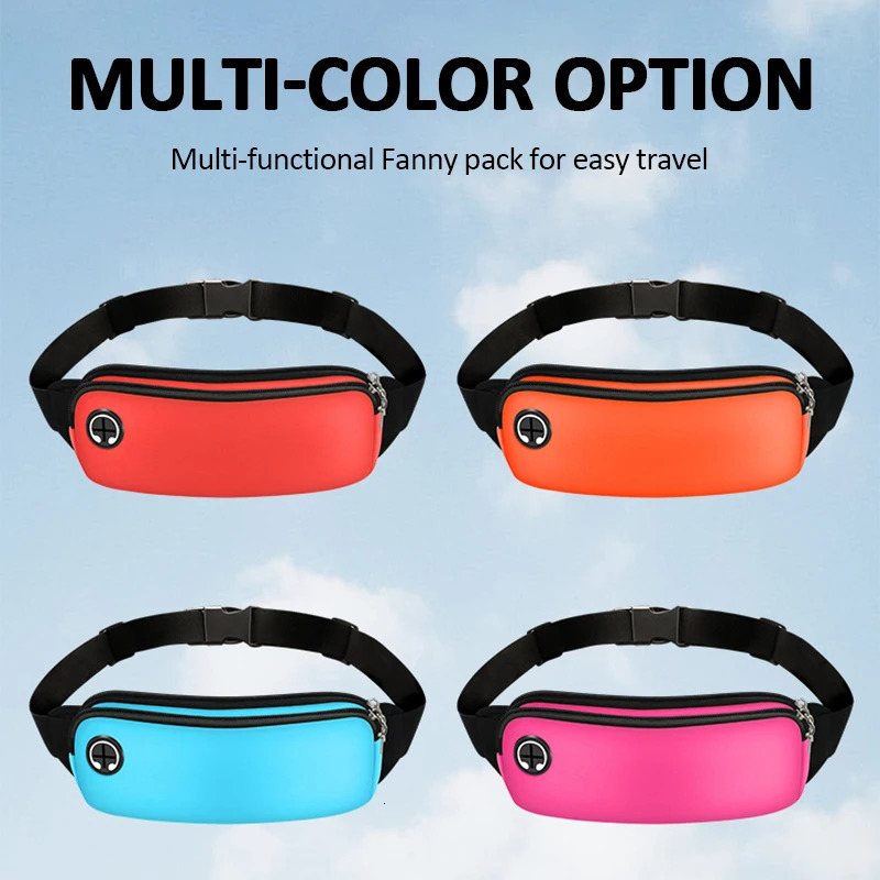 Sports Fanny Pack Women Belt Bag Men Running Waist Mobile Phone Gym Bags Accessories Adjustable Strap 250514