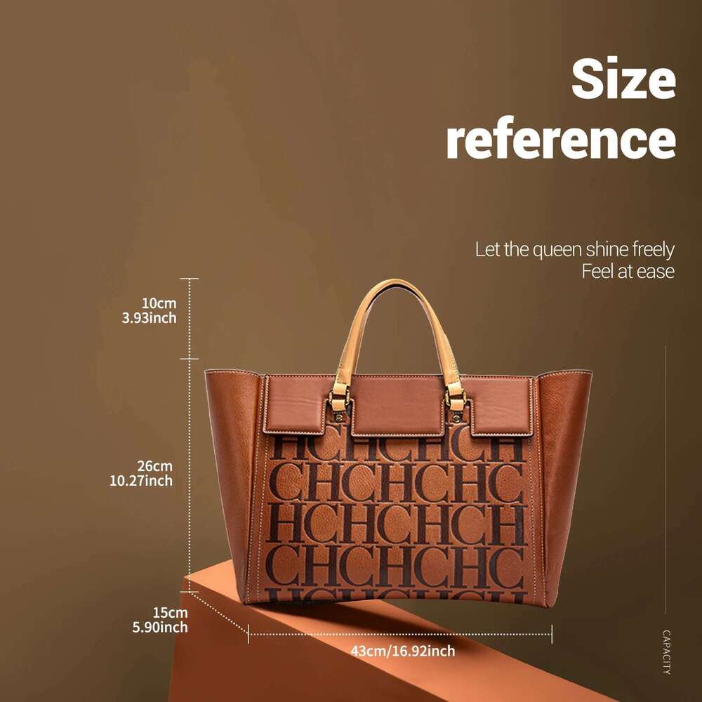 CHCH Women's Handbag 2024 New Brand Emed Large Capacity Business Wallet 250514