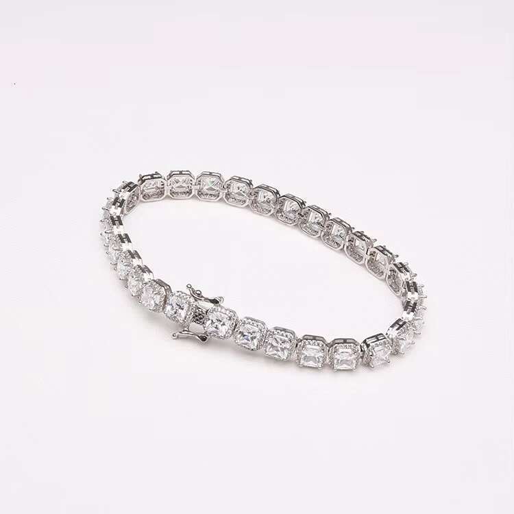 Italy enters the cold palace, zircon jewelry, pure bracelet, women's men's sier tennis bracelet