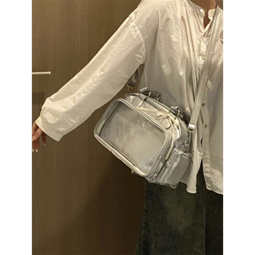 Japanese Uniform JK Large Capacity Transparent Shoulder Crossbody Bag Student School Bags Itabag Women Bolso