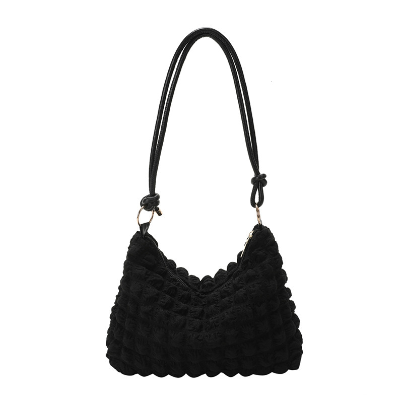 Free Delivery Designer Bag Minimalist Temperament Gentle Pleated Underarm Women's Spring/summer 2025 One Shoulder Crossbody Small Square Bag Luxu