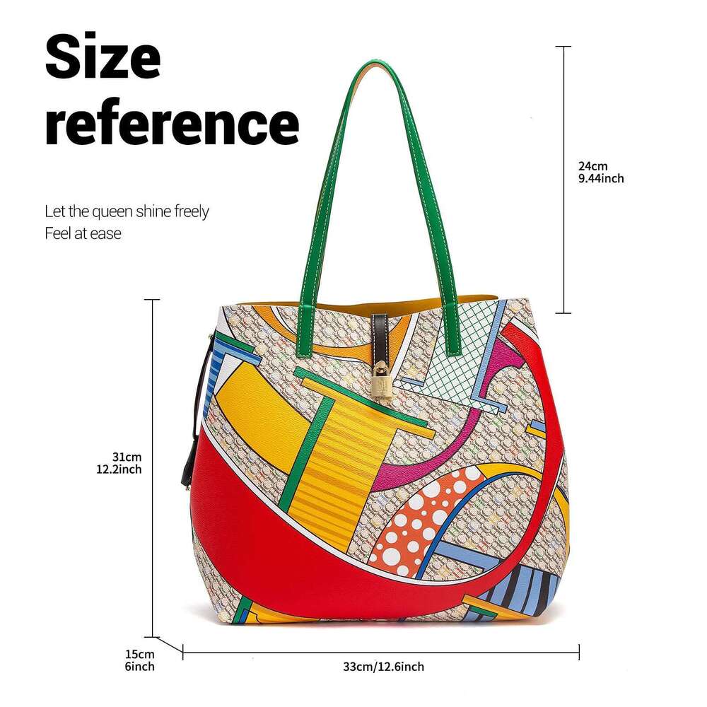 CHCH Tote New Large Capacity Printed Business Commuter Women's Shopping Mother Bag 250513