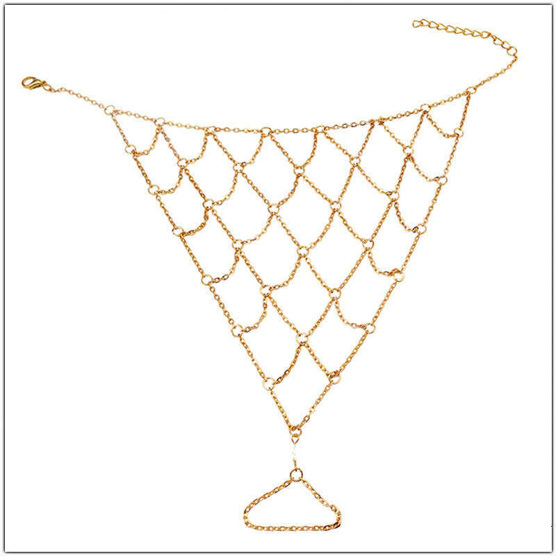 Women's new ankle bracelets, leg chain accessories, sexy exotic charm, gold trendy and high-end feeling