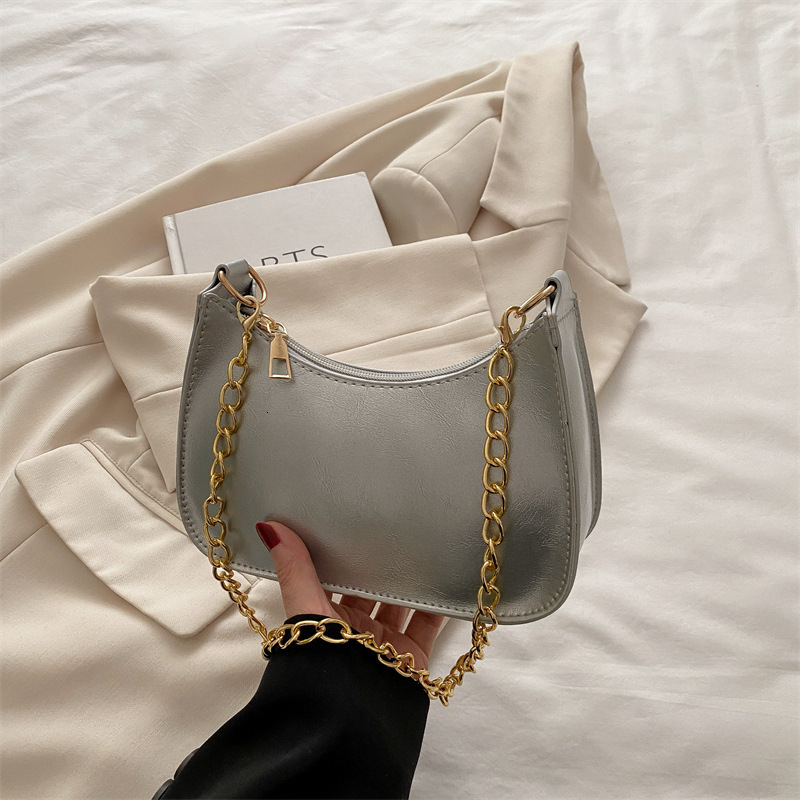 Fashion Feminine Temperament Highend Feeling New Westernstyle Chain Armpit Shoulder Crossbody New Luxury Bag Free Delivery Designer Bag Bag Fashionabl